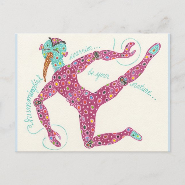 Carte Postale Survivors' Hub série #9 : Hummingbird Warrier (Devant)