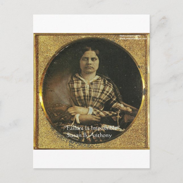 Carte Postale Susan B Anthony Citation de sagesse Cadeaux et car (Devant)