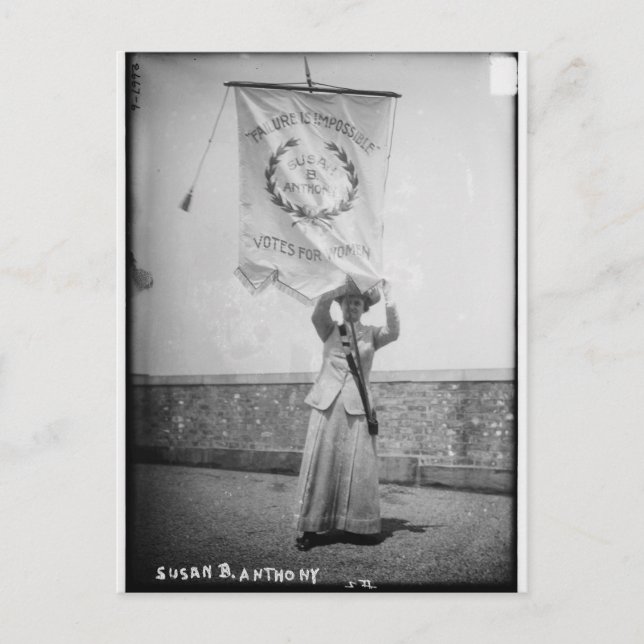 Carte Postale Susan B. Anthony L'échec est impossible (Devant)