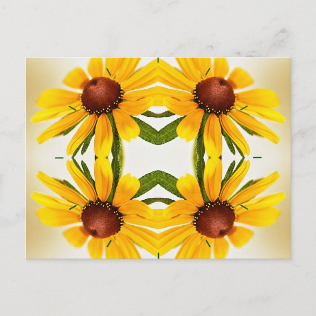 Carte Postale Susan Kaleidoscope à l'oeil noir Motif (Devant)