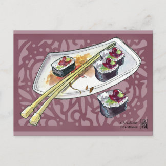 Carte Postale Sushi Bites