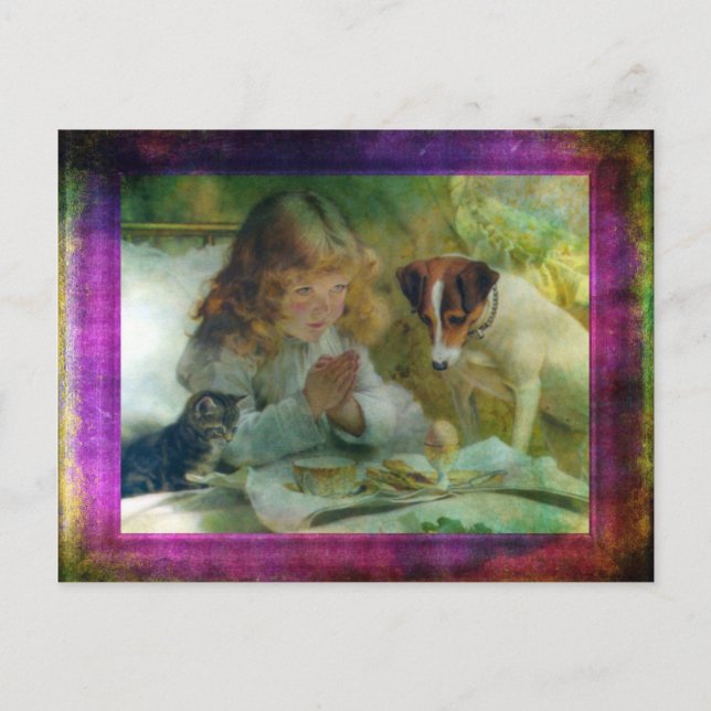 Carte Postale Suspense, Art numérique Grunge (Devant)