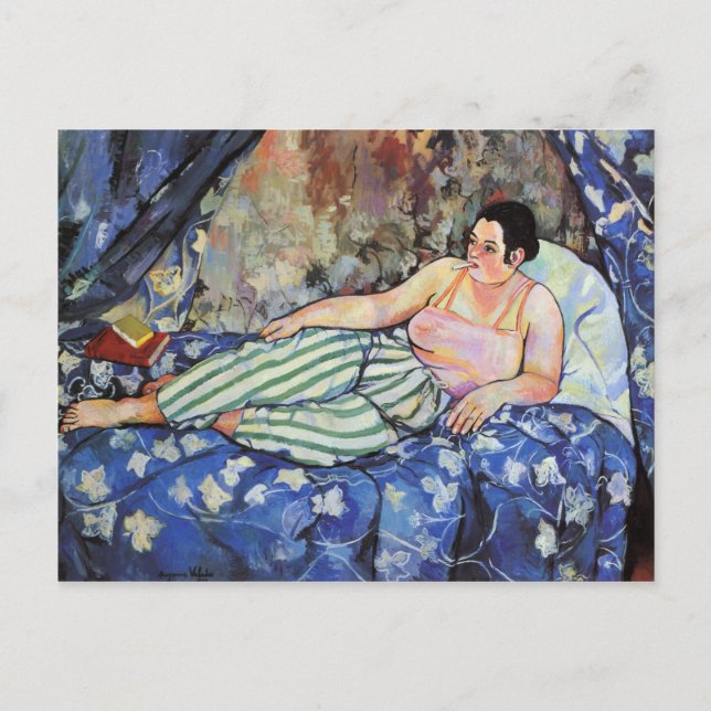 Carte Postale SUZANNE VALADON - La chambre bleue 1923 (Devant)