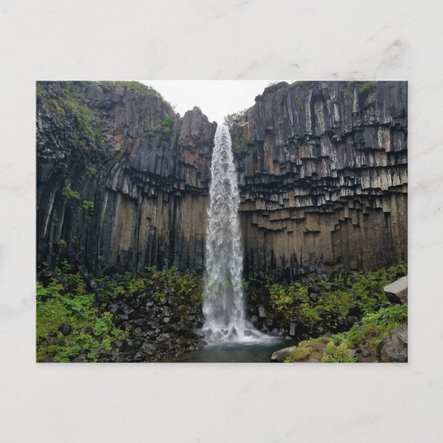 Carte Postale Svartifoss, Islande (Devant)