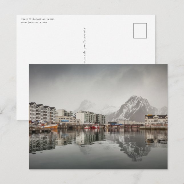 Carte Postale Svovaer Lofoten Norvège (Devant / Derrière)