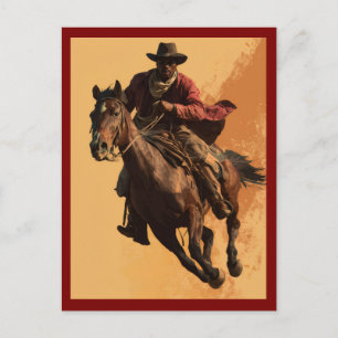 CARTE POSTALE SWAG DE COW-BOY # 3