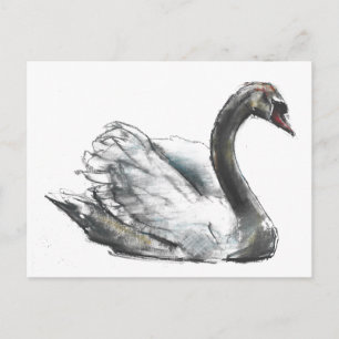 Carte Postale Swan