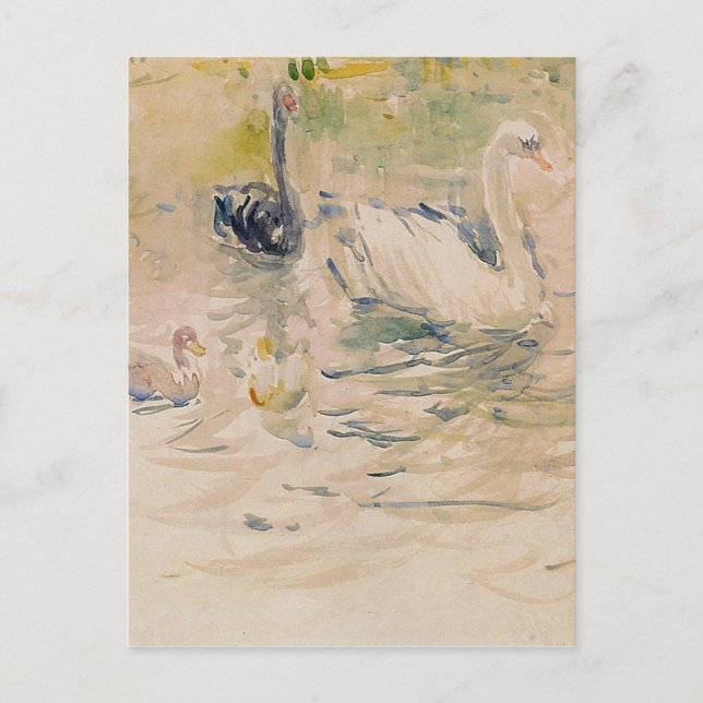Carte Postale Swans by Berthe Morisot (Devant)