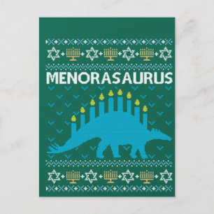Carte Postale Sweater, Menorasaurus, Dinosa juif