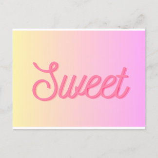 Carte postale - "sweet"