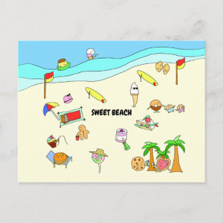 CARTE POSTALE SWEET BEACH