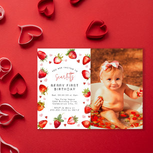 Carte Postale Sweet Berry Premier anniversaire fête photo