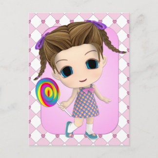 Carte postale Sweet Chibi Girl