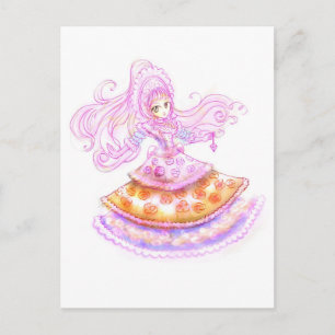 Carte Postale Sweet Gothique Lolita Style japonais Harajuku Mang