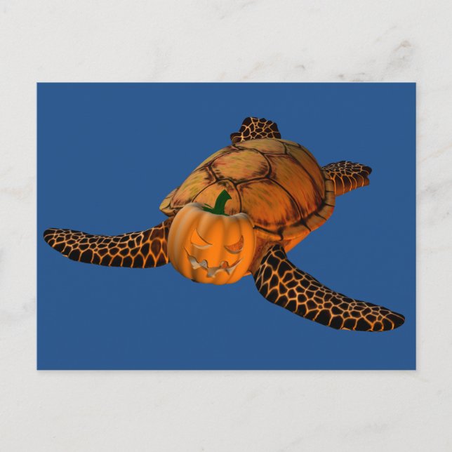 Carte Postale Sweet Halloween Tortoise (Devant)