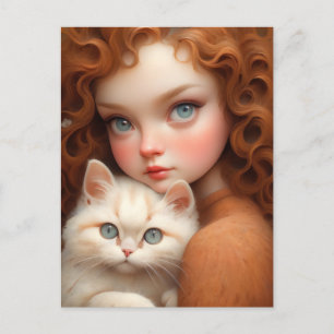 Carte Postale Sweet Love, Amoureux des chats