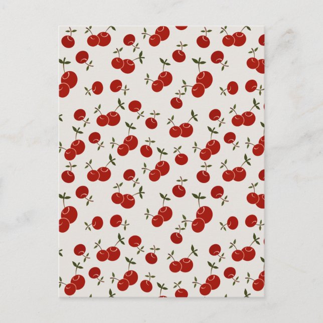 Carte Postale Sweet Summer Red Cherries Garden (Devant)