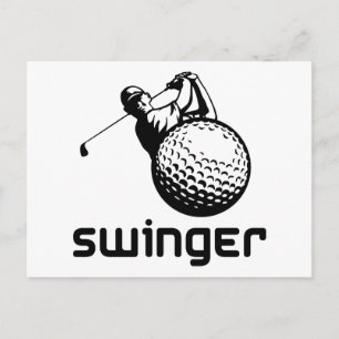 Carte Postale Swinger de golf