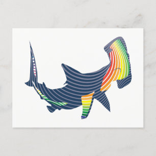 Carte Postale Swirl couleur requin
