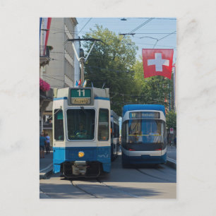 Carte postale Swiss Trams