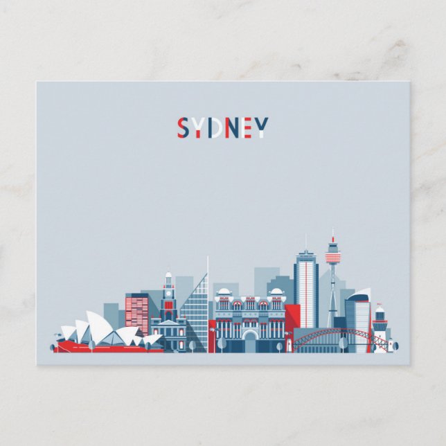 Carte Postale Sydney Australia City Skyline (Devant)