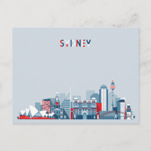 Carte Postale Sydney Australia City Skyline