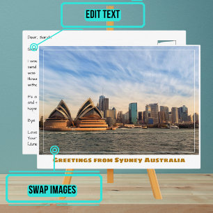 Carte Postale Sydney Australie avec Opera House de Water