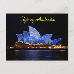 Carte Postale sydney Australie heure de nuit