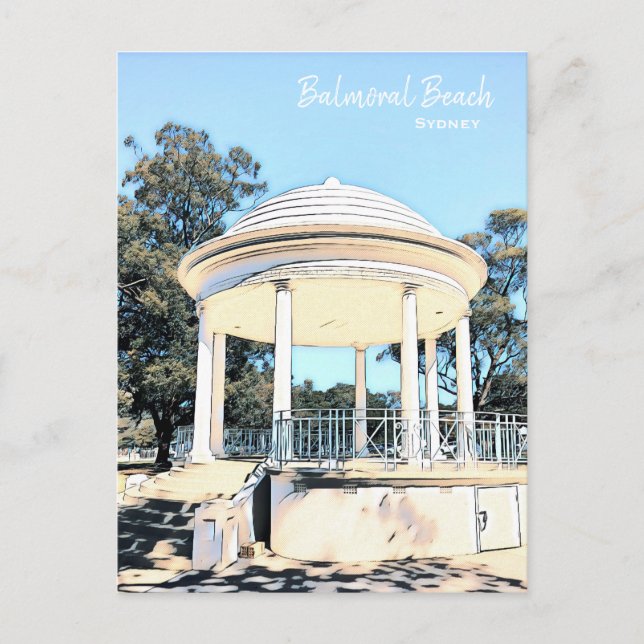 Carte Postale Sydney Balmoral Beach blanc Rotunda (Devant)