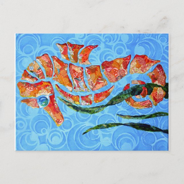 Carte Postale Sydney - collage hippocampe (Devant)