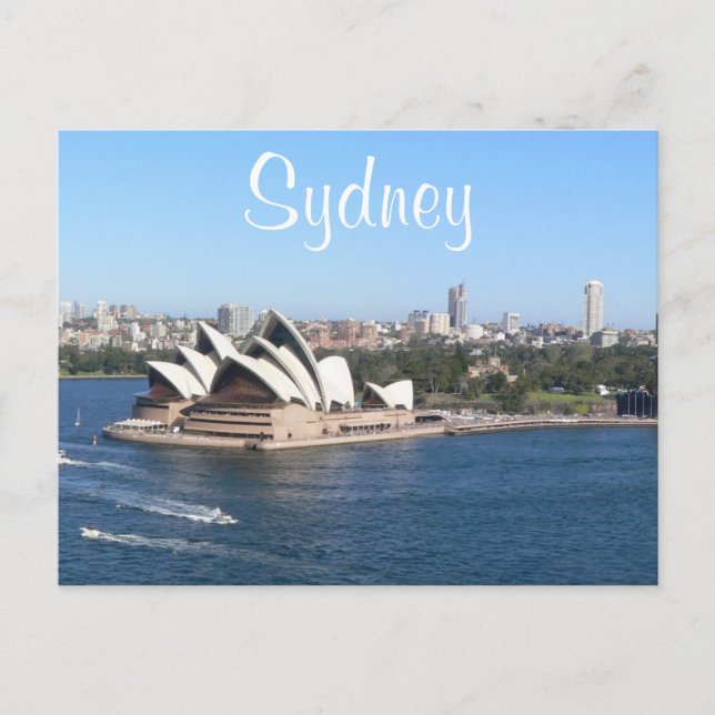 Carte Postale Sydney Harbour, Sydney Opera House, Australie (Devant)