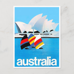 Carte Postale Sydney Opera House Australie voyage vintage