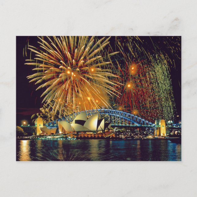 Carte postale Sydney Opera House (Fireworks), Sydn (Devant)