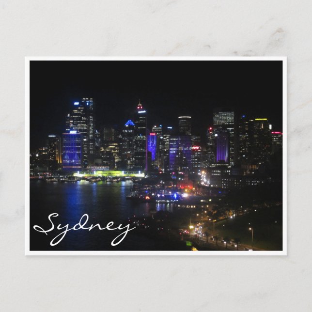 Carte Postale sydney vivid violet (Devant)