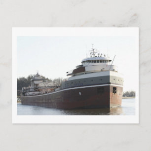 CARTE POSTALE SYKÈQUES WILFRED BULK FREIGHTER