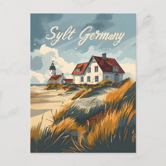 Carte Postale Sylt Allemagne Frise du Nord (Devant)