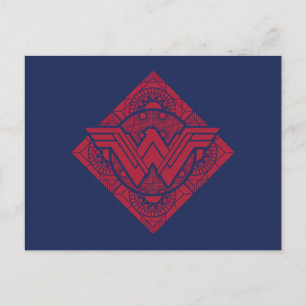 Carte Postale Symbole amazonien Wonder Woman