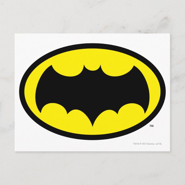 Carte Postale Symbole Batman (Devant)
