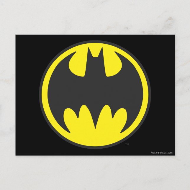 Carte Postale Symbole Batman | Bat Circle Logo (Devant)