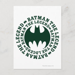 Carte Postale Symbole Batman   Le Logo De La Légende