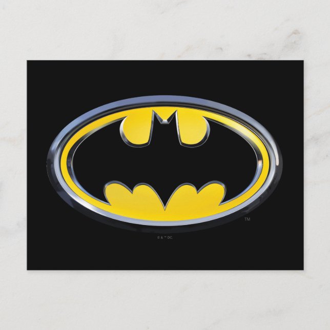 Carte Postale Symbole Batman | Logo classique (Devant)