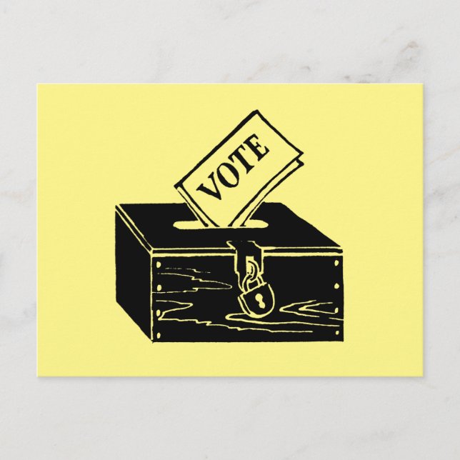 Carte Postale Symbole : Boîte de vote (Devant)