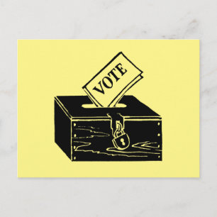 Carte Postale Symbole : Boîte de vote