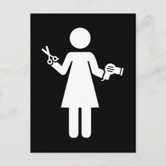 Carte Postale Symbole coiffeur