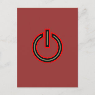 Carte Postale Symbole d'alimentation