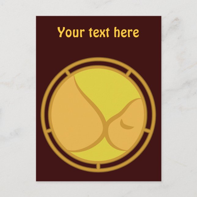 Carte Postale Symbole d'allaitement (Devant)