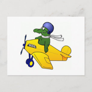 Carte Postale Symbole d'alligator/crocodile