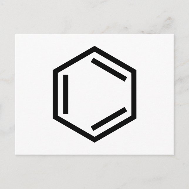 CARTE POSTALE SYMBOLE D'ANNEAU BENZENE (Devant)