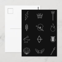 Symbole de 12 Gods & Goddesses of Greek Mythology