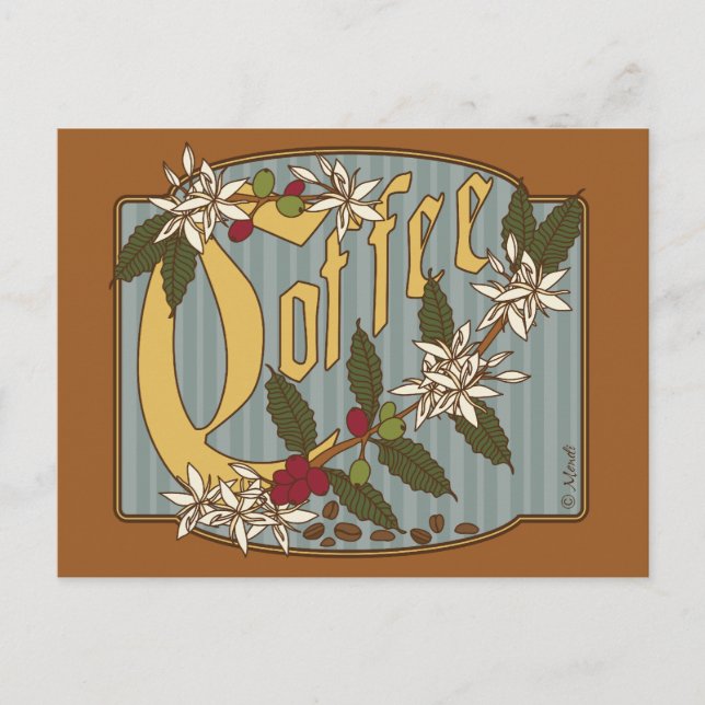 CARTE POSTALE SYMBOLE DE CAFÉ VITALIEN (Devant)